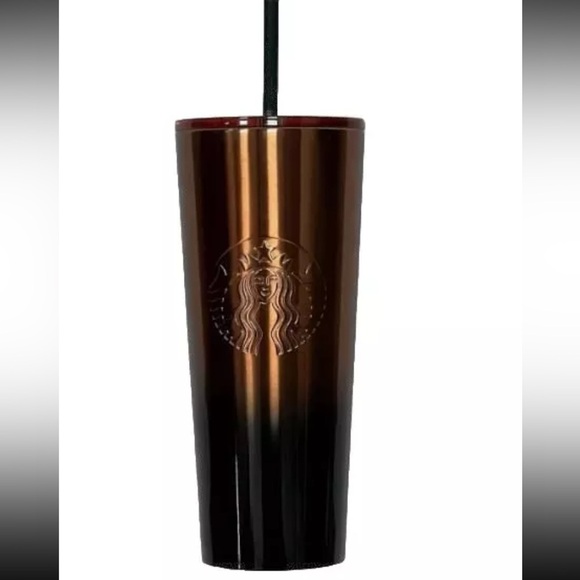 Starbucks Other - Starbucks Metal Ombré Venti, 24 Ounce Cup Copper/Emerald Dark Green 2024 NWT